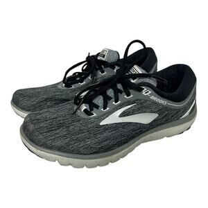 Brooks Womens Pureflow 7 1202621B055 Gray Black Running Shoes Sneakers Size 9.5